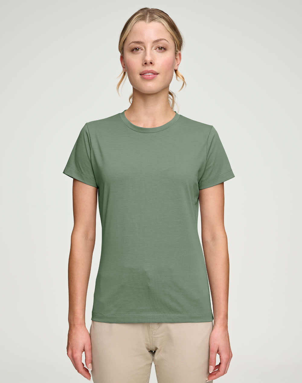 Ladies Premium Cotton Face S/S Tee Shirt [53-TS44]