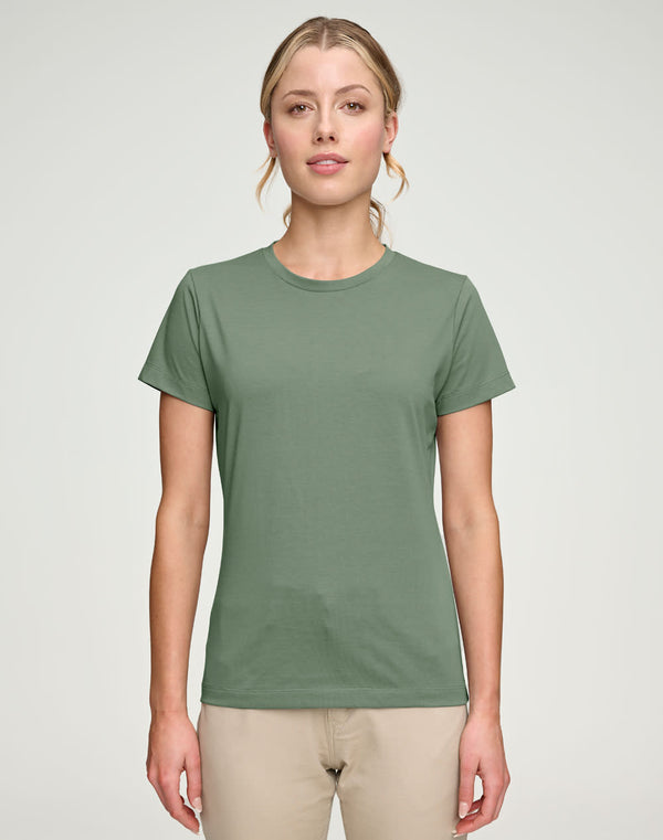 Ladies Premium Cotton Face S/S Tee Shirt [53-TS44]