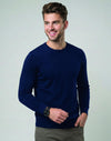 Mens Premium Cotton Face L/S Tee Shirt [53-TS47]