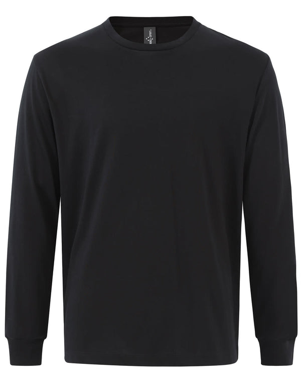 Mens Premium Cotton Face L/S Tee Shirt [53-TS47]