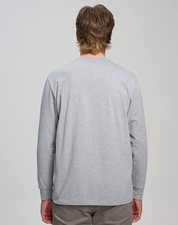 Mens Premium Cotton Face L/S Tee Shirt [53-TS47]
