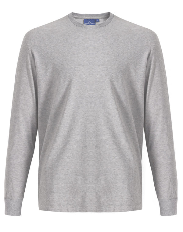 Mens Premium Cotton Face L/S Tee Shirt [53-TS47]