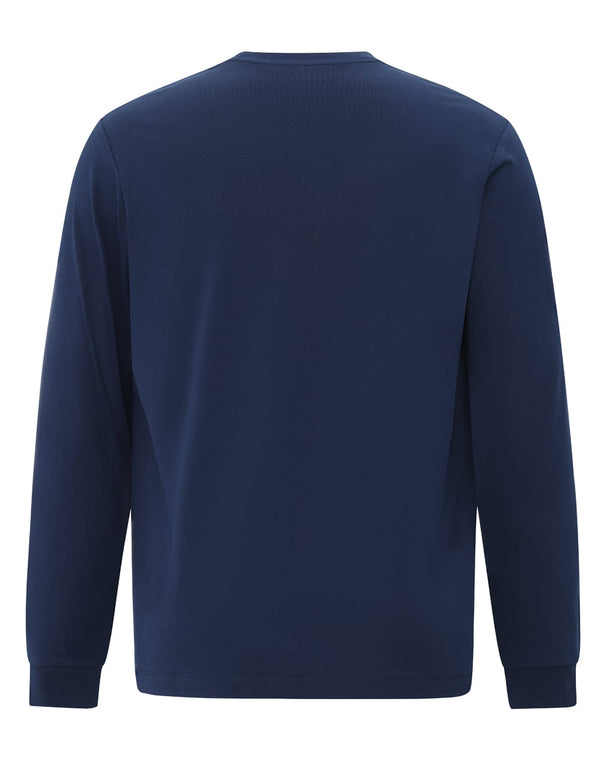 Mens Premium Cotton Face L/S Tee Shirt [53-TS47]