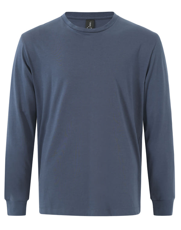 Mens Premium Cotton Face L/S Tee Shirt [53-TS47]