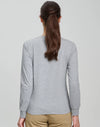Ladies Premium Cotton Face L/S Tee Shirt [53-TS48]