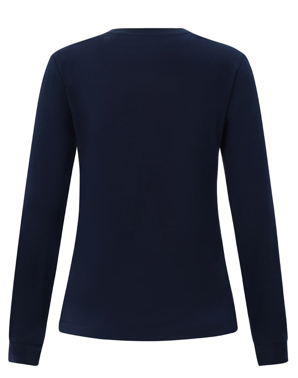 Ladies Premium Cotton Face L/S Tee Shirt [53-TS48]