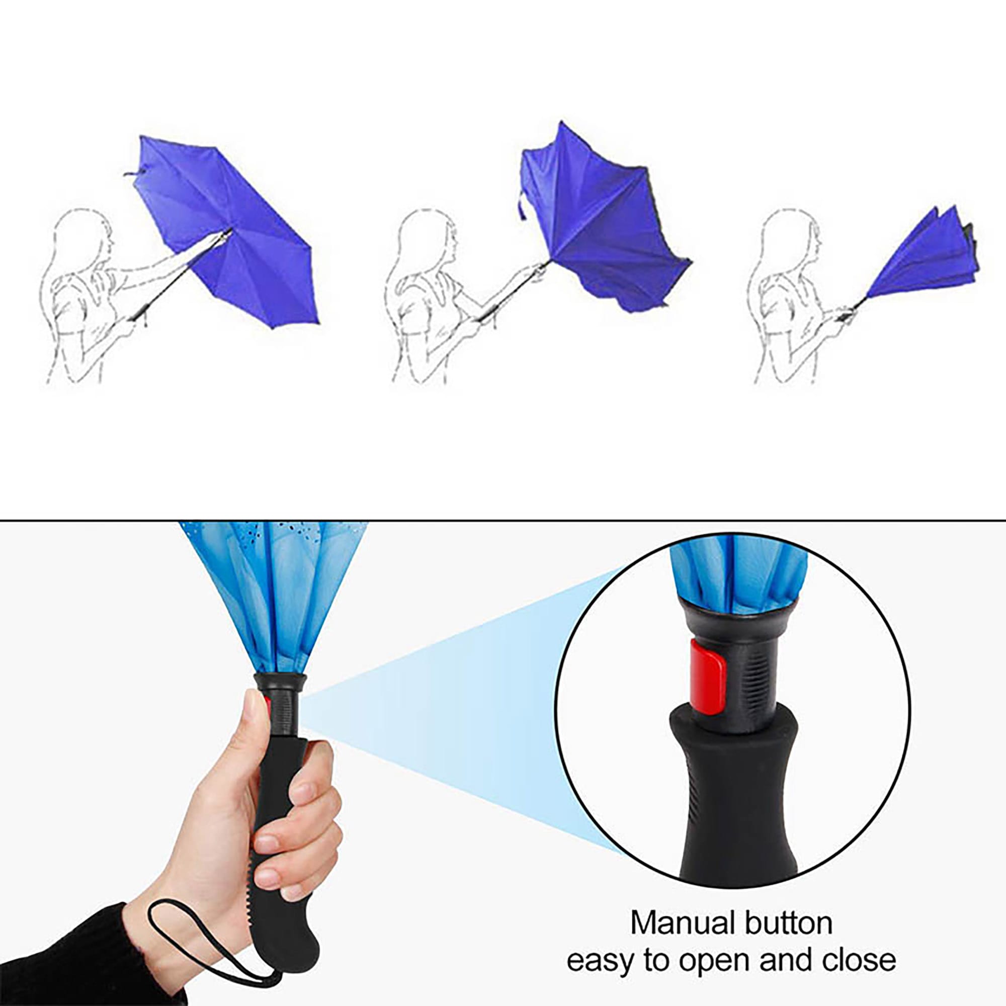 Sky Inverted Umbrella [19-UM006]