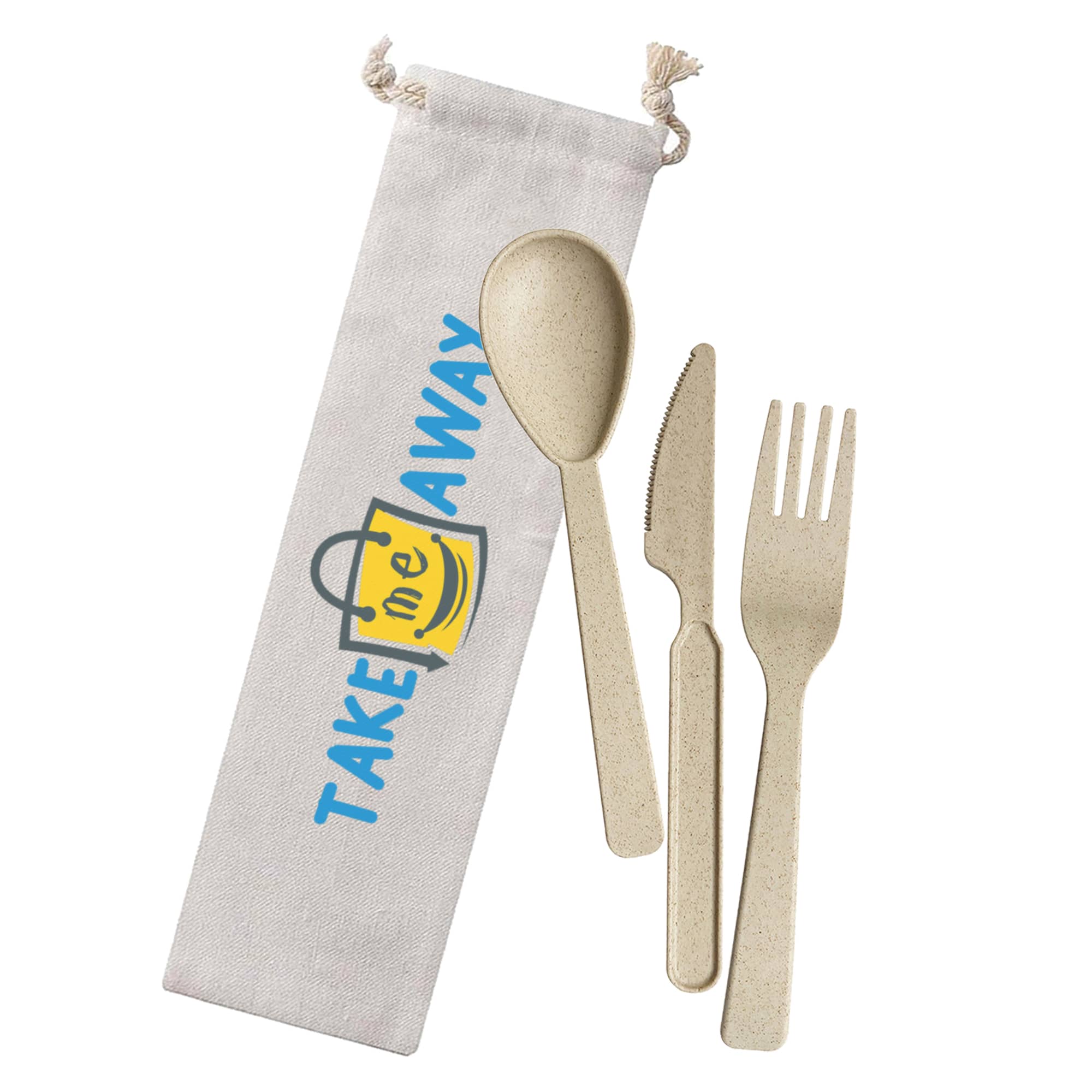 Wheat Straw Utensils In Bag [19-UTS002]