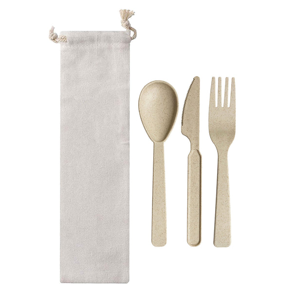 Wheat Straw Utensils In Bag [19-UTS002]