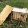 Gold Coast Wicker Picnic Cooler Basket Square [19-WCB002]