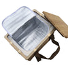 Gold Coast Wicker Picnic Cooler Basket Square [19-WCB002]