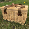 Gold Coast Wicker Picnic Cooler Basket Square [19-WCB002]