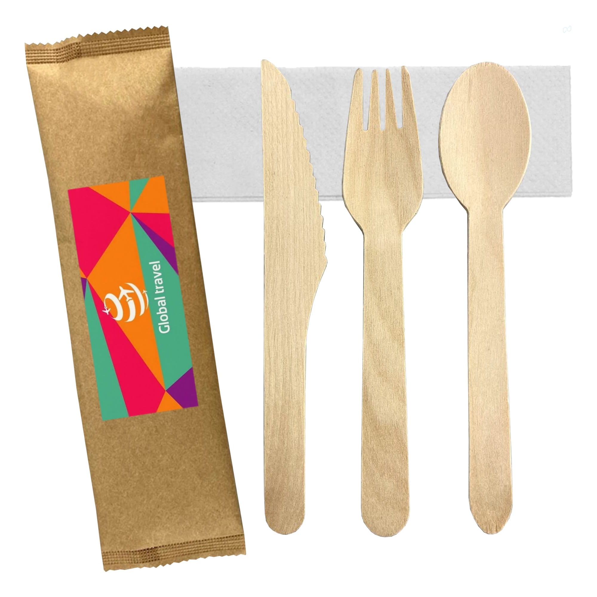 4pcs Wooden Cutlery Set [19-WCS001]