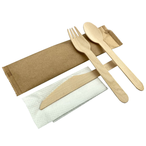 4pcs Wooden Cutlery Set [19-WCS001]