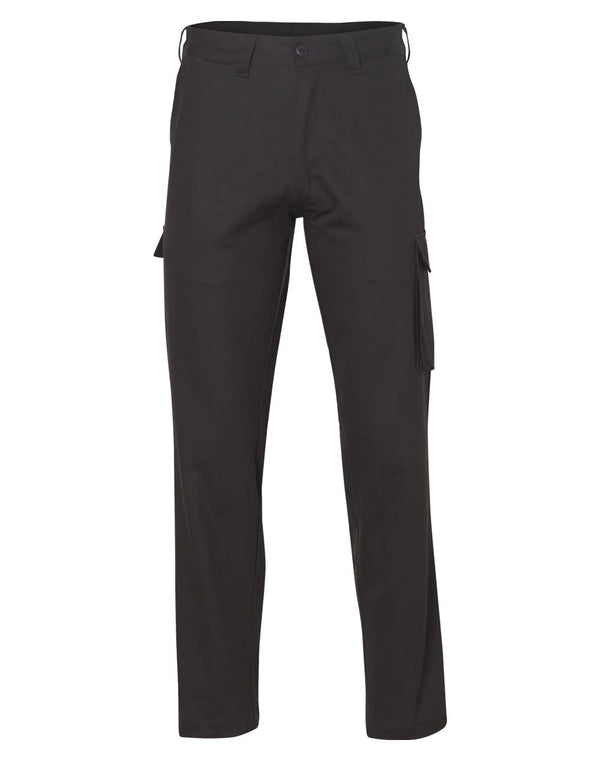 Mens Heavy Cotton Pre Shrunk Drill Pants Stout Size [53-WP08]