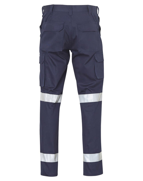 Long fit drill pants with 3M tapes / pocket on leg [53-WP13HV]