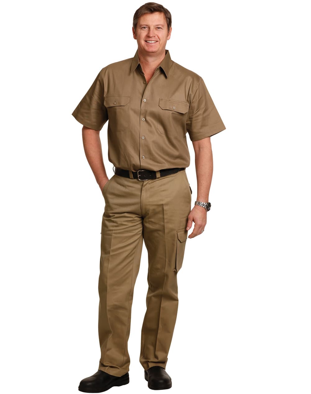 Mens Heavy Cotton Pre Shrunk Drill Pants Long Leg [53-WP13]