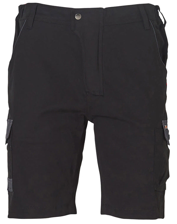 Mens Stretch Cargo Work Shorts With Design Panel Treatments [53-WP23]