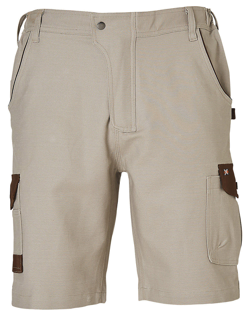 Mens Stretch Cargo Work Shorts With Design Panel Treatments [53-WP23]