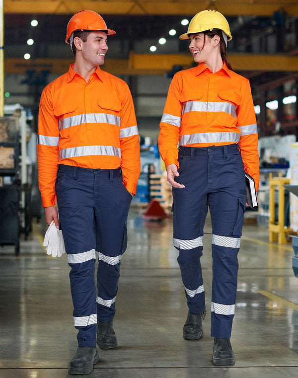 Unisex Cotton Stretch Ripstop Segmented Work Pants [53-WP26HV]