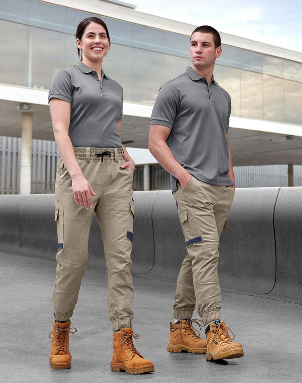 Unisex Cotton Stretch Drill Cuffed Work Pants [53-WP28]