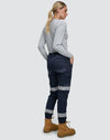 Cotton Stretch Drill Cuffed Work Pants With Tapes [53-WP28HV]