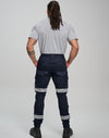 Cotton Stretch Drill Cuffed Work Pants With Tapes [53-WP28HV]