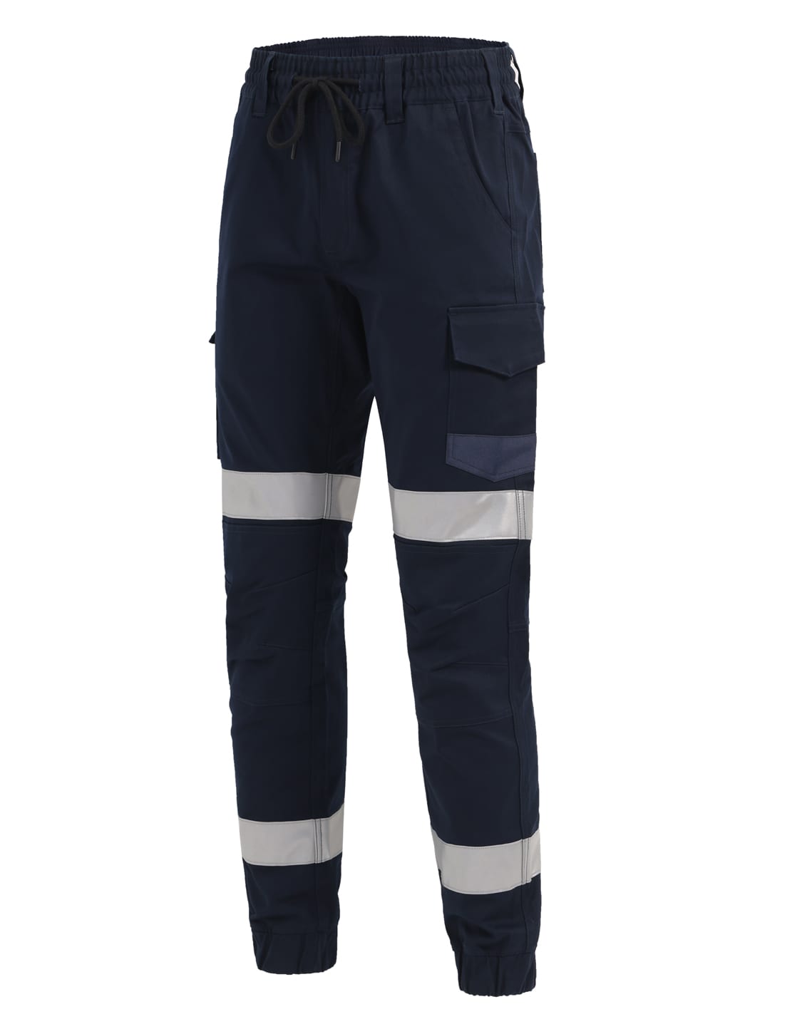 Cotton Stretch Drill Cuffed Work Pants With Tapes [53-WP28HV]