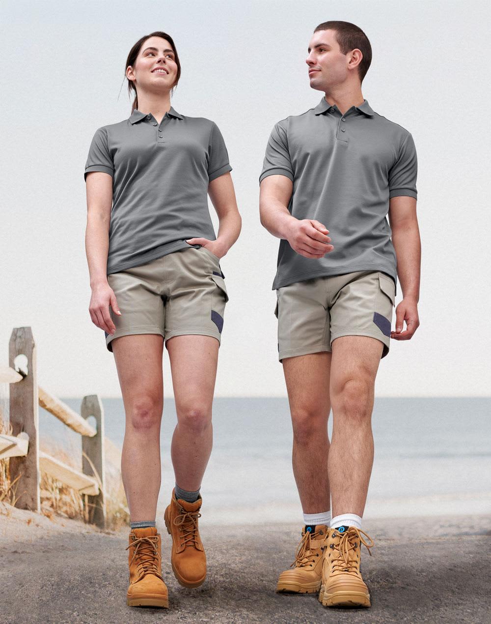 Unisex Cotton Stretch Drill Short Work Shorts [53-WP29]