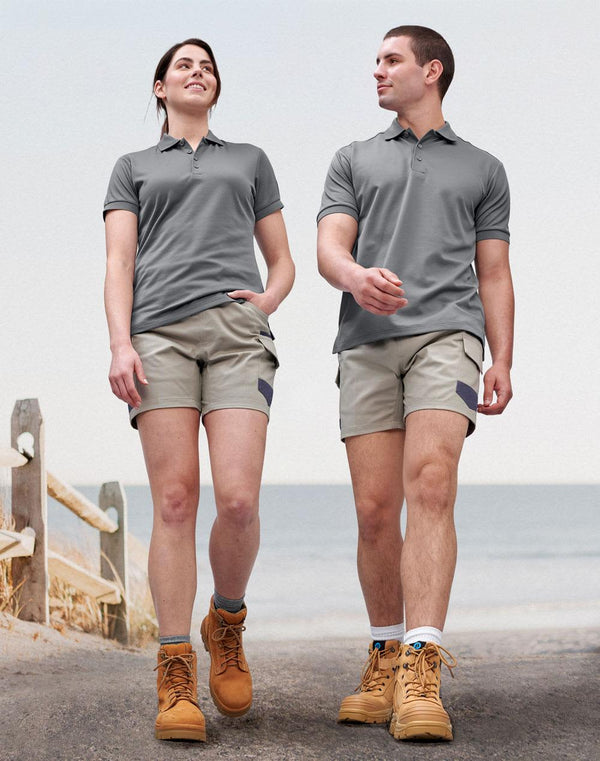 Unisex Cotton Stretch Drill Short Work Shorts [53-WP29]