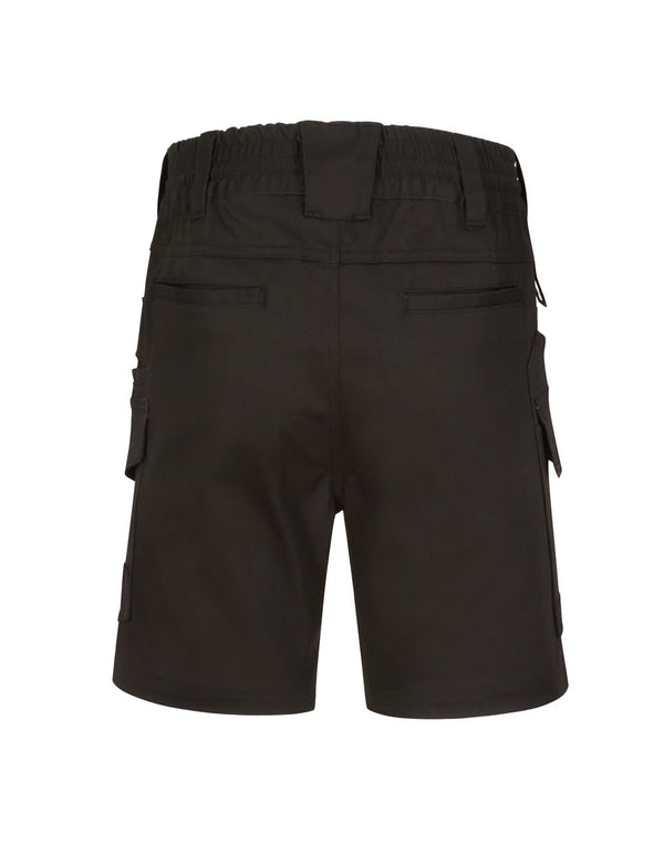 Unisex Cotton Stretch Drill Cuffed Work Shorts [53-WP29]