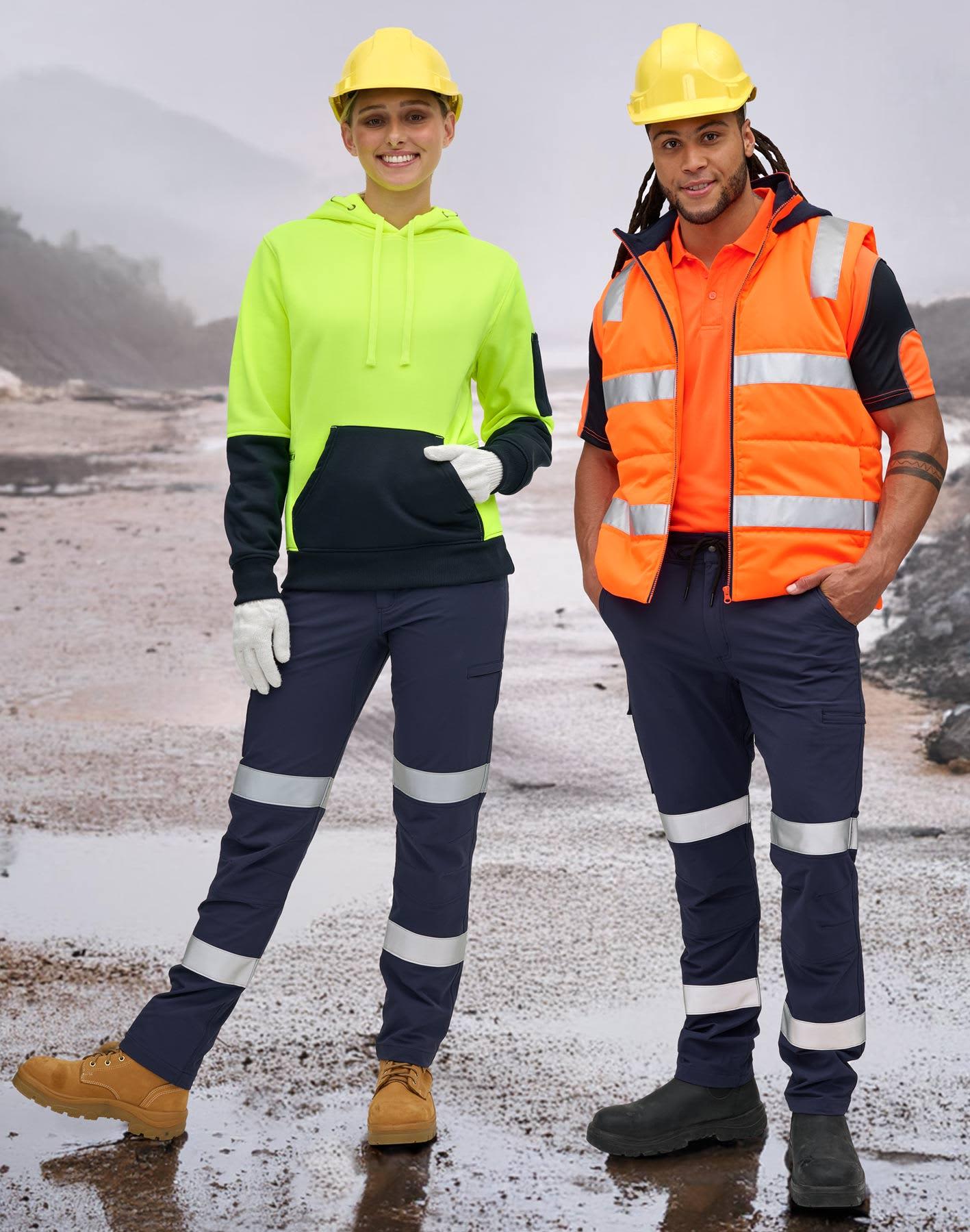DWR Water Repellent Flexi Work Pants With Tapes [53-WP30HV]