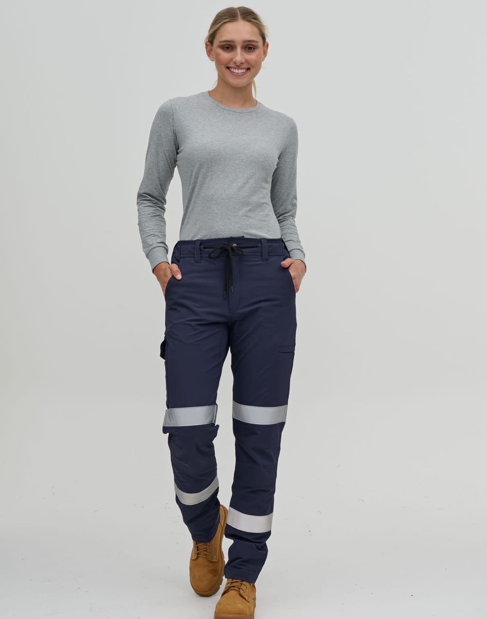 DWR Water Repellent Flexi Work Pants With Tapes [53-WP30HV]