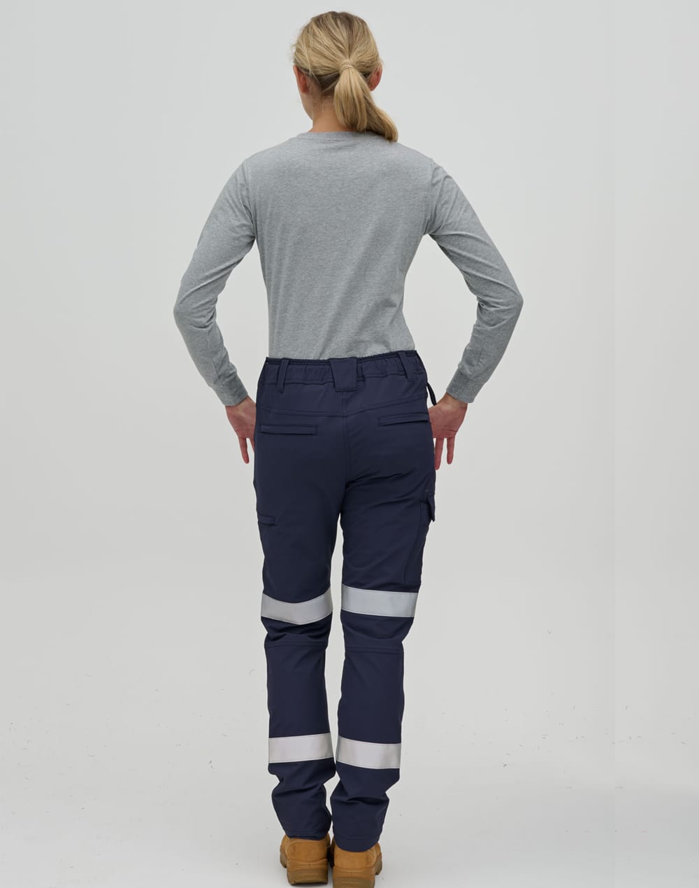 DWR Water Repellent Flexi Work Pants With Tapes [53-WP30HV]