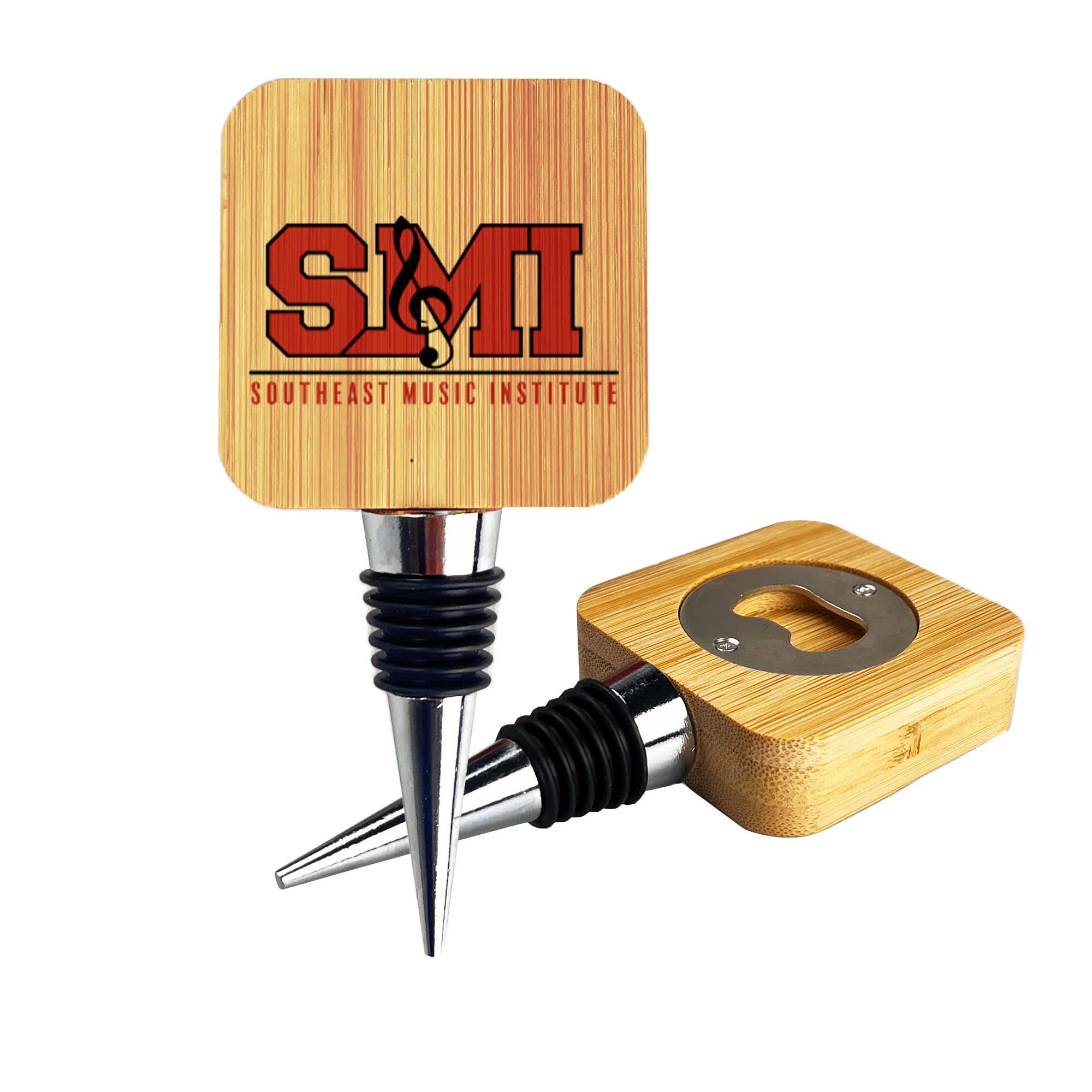 Bamboo Wine Stopper Opener [19-WS003]