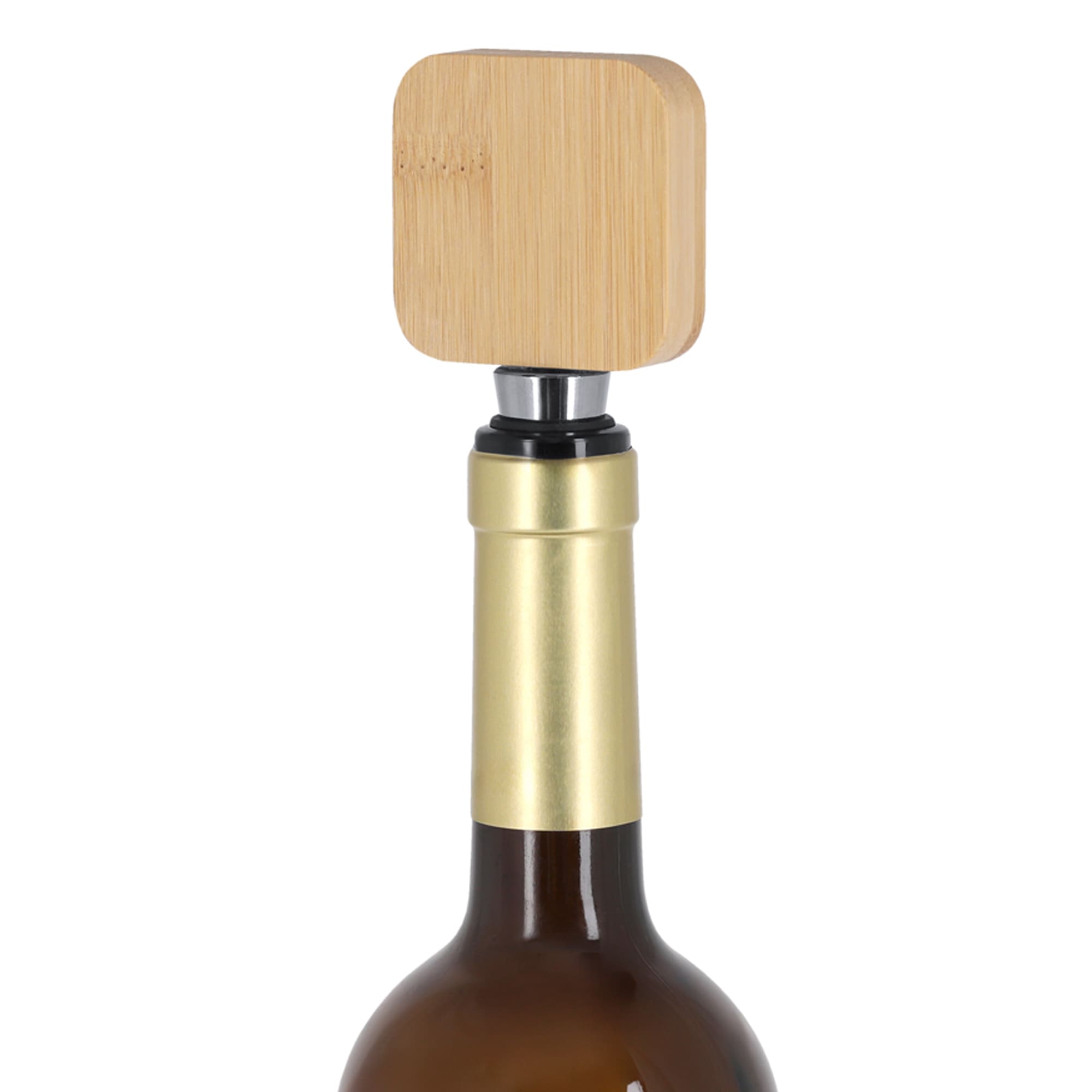 Bamboo Wine Stopper Opener [19-WS003]