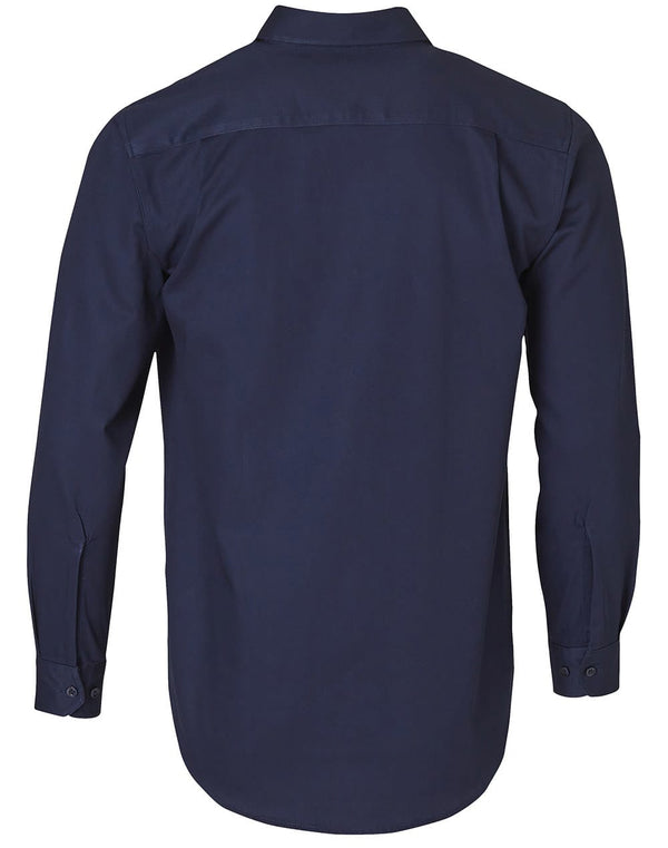 WT04WDS/L drill shirt pocket pen holder L/S [53-WT04(WDS/L)]